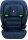 Osann Flux Plus i-Size Kindersitz in Navy Melange, Ansicht von vorne, ohne Gurte für die nächste Größenstufe, mitwachsender Kindersitz für Kinder von 76 bis 150 cm, ergonomisch geformt mit Seitenaufprallschutz