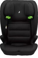 Osann Lupo i-Size Black – Frontansicht ohne Gurte, Kopfstütze in mittlerer Position, zeigt 3-Punkt-Gurtführung, mitwachsender Kindersitz für Kinder von 76–150 cm