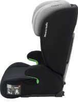 Seitenansicht links Osann Musca Isofix Kindersitz in Grey Melange, ergonomische Sitzfläche, 14-fach höhenverstellbare Kopfstütze, integrierter Memoryschaum-Seitenaufprallschutz, für Kinder 100–150 cm, flexible Isofix- und 3-Punkt-Gurt-Befestigung