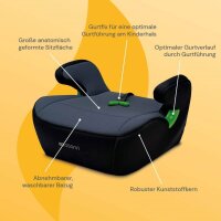 Osann Junior Gurtfix i-Size Sitzerhöhung 126–150 cm – Nero