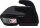 Osann Boost Isofix i-Size Sitzerhöhung in Black, schräge Frontansicht links mit ausgefahrenem Isofix-System, ergonomischer Sitzfläche, gepolstertem Bezug und Armlehnen, geeignet für Kinder 135–150 cm, i-Size R129 zertifiziert