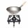 Hockerkocher-Set (klein) - ohne Zündsicherung mit Stahl-Wok Ø 30 cm