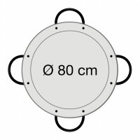 Durchmesser am oberen Rand: 80,0 cm