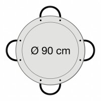 Durchmesser am oberen Rand: 90,0 cm