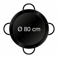 Durchmesser am oberen Rand: 80,0 cm
