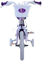 Volare Disney Wish Kinderfahrrad für Mädchen - 14 Zoll - Lila mit zwei Handbremsen