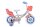 Volare Disney Stitch Kinderfahrrad für Mädchen - 12 Zoll in Creme, Koralle und Blau