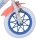 Volare Disney Stitch Kinderfahrrad für Mädchen - 12 Zoll in Creme, Koralle und Blau