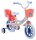 Volare Disney Stitch Kinderfahrrad für Mädchen - 12 Zoll in Creme, Koralle und Blau