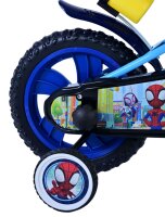 Volare Spidey Kinderfahrrad für Jungen - 12 Zoll - Blau mit Sicherheitsmerkmalen
