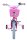 Volare Barbie Kinderfahrrad für Mädchen - 14 Zoll - Rosa mit Zweihandbremsen