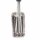 ALLGRILL BBQ Grillbürste mit 3er-Edelstahlbürstenkopf, 44 cm Gesamtlänge, flexibel federnd, ideal für Grillroste und Gussgrillplatten