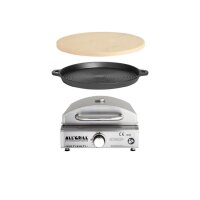 Multi-Kulti® Set 1 mit Pizzastein und Gussgrillplatte