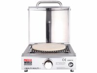 Der Multi-Kulti®-Gasgrill hat eine Abmessung von 42 x 51 x 25 cm (aufgebaut) und 61 x 47 x 33 cm (verpackt).