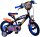 Volare Hot Wheels Kinderfahrrad für Jungen - 12 Zoll in Schwarz, Orange und Blau mit Zweihandbremsen