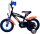 Volare Hot Wheels Kinderfahrrad für Jungen - 12 Zoll in Schwarz, Orange und Blau mit Zweihandbremsen