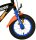 Volare Hot Wheels Kinderfahrrad für Jungen - 12 Zoll in Schwarz, Orange und Blau