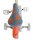 Volare Disney Stitch Kinderfahrrad für Mädchen - 12 Zoll mit zwei Handbremsen in Creme Koralle Blau