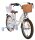 Volare Blossom Kinderfahrrad für Mädchen - 16 Zoll in Weiß für sicheres Fahren