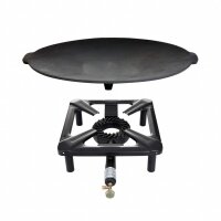 Hockerkocher-Set (groß) mit Gusseisengrillschale...