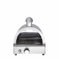 Multi-Kulti®: Portabler Gasgrill mit Steakzone®-Keramikbrenner, 42x51x25 cm, Edelstahl, Zubehör, Zündsicherung