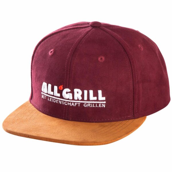 Snapback Kappe weinrot