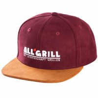 Snapback Kappe weinrot