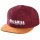 Snapback Kappe weinrot
