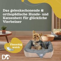 DEAR DARLING DD-06 Luxus Hundebett Katzenbett Braun...