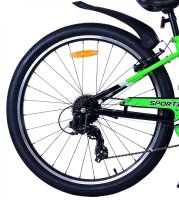 Volare Sportivo Kinderfahrrad für Jungen - 26 Zoll in Grün mit 7 Gängen