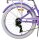 Volare Lovely Kinderfahrrad für Mädchen - 24 Zoll in Lila mit 7 Gängen