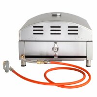 Multifunktionaler und portabler Grill Multi-Kulti® ohne Zündsicherung, Abmessungen: 42 x 51 x 25 cm, einfache Reinigung, überall einsetzbar