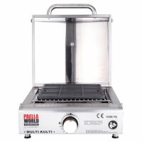 Multifunktionaler und portabler Grill Multi-Kulti® ohne Zündsicherung, Abmessungen: 42 x 51 x 25 cm, einfache Reinigung, überall einsetzbar