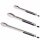 Stainless steel tongs with rubber grip for heat protection