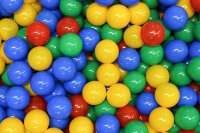 Ball Pitt Buntes Bällebad Mehrfarbig mit 500 Bällen in gewählter Farbe