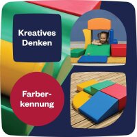 IGLU Set 16 4 XL Bausteine aus Schaumstoff zum kreativen spielen für Kinder - Motorik