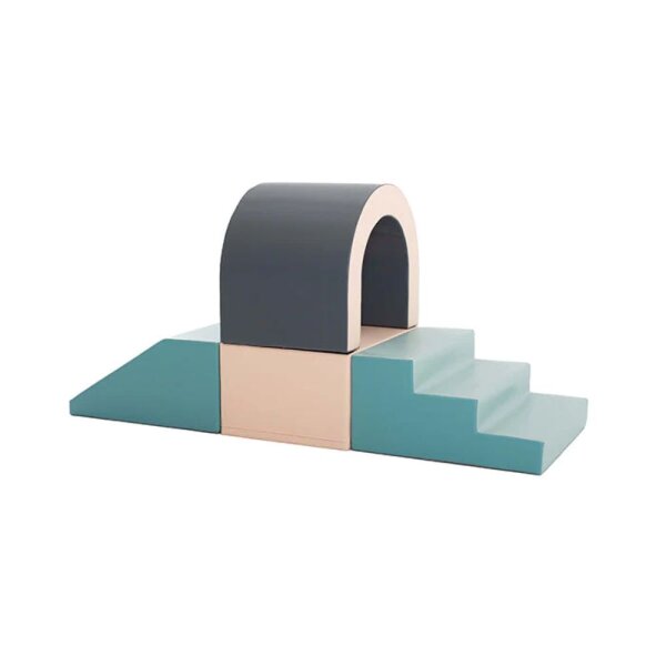 IGLU Soft Play Spielbausteine 4 XL Schaumstoff Softbausteine Spielset Tunnel