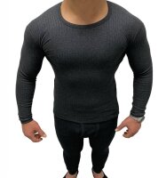 warmes langärmliges Thermo-Shirt Grau für...