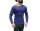 warmes langärmliges Thermo-Shirt für Herren in Blau Garcia Pescara