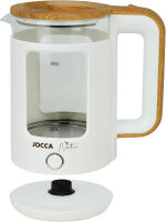 JOCCA Elektrischer Wasserkocher 1,8L, Nature-Line Weiss,...