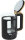 JOCCA Elektrischer Wasserkocher 1,8L, Nature-Line Schwarz, 360° Basis, Borosilikatglas, Schnellkoch, Auto-Abschaltung, energiesparend, modern