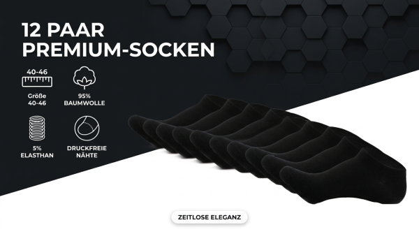Garcia Pescara Sneaker Socken schwarz 6Paar
