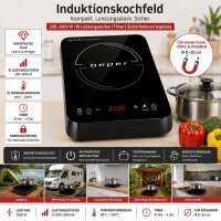 Beper BF.700 Induktionskochfeld 2000 W – Mobile...