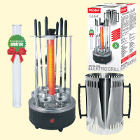 Olymp Elektrischer Grill LUX 1000 W, 6 Grillspieße,...