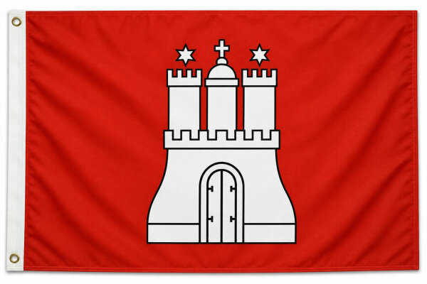 Flagge Hamburg 90 x 150 cm