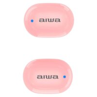 Seitenanischt der Ladebox des Aiwa EBTW-150PK in pink