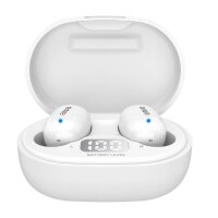 Seitenanischt der Ladebox des Aiwa EBTW-150WT in weiß