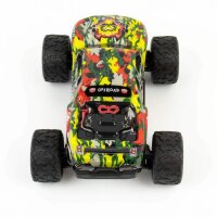 blij´r Beast RC Modellauto in rot gelb Heckansicht