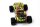 Rückansicht des Blij´r Beast Rc Monstertruck in gelb-rot