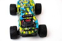 blij´r Beast RC Monstertruck blau gelb Draufsicht